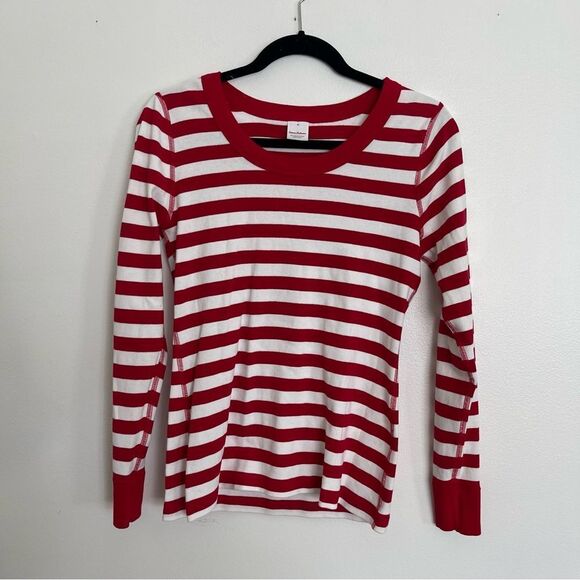 Hanna Andersson Long Sleeve Red Striped Shirt - Picture 1 of 5